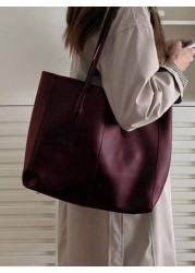 2 In 1 Tote Bag Casual Everyday Shoulder Bag With Storage Space Suitable For School Eye Catching Work Bags For Women