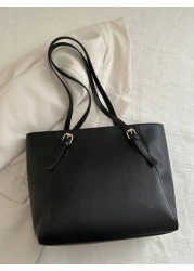 Large Capacity Bag For Women s Autumn And Winter Versatile 2024 New Simple Shoulder Bag College Student Class Bag Commuting Tote Bag