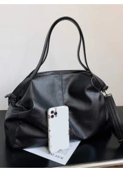 Lightweight Business Casual Minimalist Shoulder Tote Bag For Teen Girls Women College Students Rookies White Collar Workers Perfect For Office College Work Business Commute Outdoors Travel Outings Fas