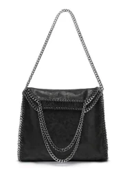 حقيبة سلسلة، حقيبة تحمل لحمل أدوات العمل للنساء، حقيبة يد موضة ذات مقبض علوي، حقيبة كتف للنساء، مناسبة للاستخ