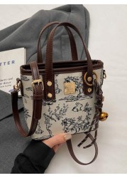 New Chinese Style Embroidered Small Handbag For Women 2025 New Fashion Shoulder Bucket Bag Stylish Spring Summer Versatile Crossbody Bag Best Mothers Day Gifts Women