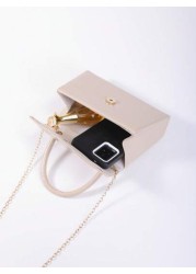 Simple Mirror Leather Evening Bag With Handle Shoulder Strap And Handheld Option Tready Bride Bag Tready Party Bag Bride Bag Perfect For Party Wedding Prom Dinner Banquet Matching With Wedding Dress F
