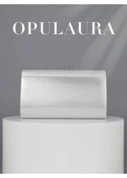 OpulAura Fashionable Shiny Patent Leather Flap Clutch Bag Luxurious High End Leather Evening Bag Metallic Leather Women Envelope Chain Shoulder Bag For Gala Party Birthday Prom Wedding
