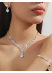 Women s Luxury Elegant Party Crystal Evening Clutch Bag Chain Shoulder Bag Rings Earrings And Adjustable Bracelet Set