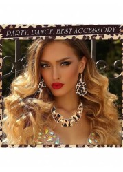 4pcs Leopard Print Jewelry Set For Women Alloy Earrings Bracelet Necklace With Tassel Pendant And Clutch Purse Sexy Street Style Accessories For Daily Wear Vacation And All Seasons