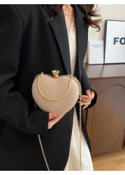 Luxury Handbags Clutch Purses Heart Shape Chain Women Ladies Evening Bags