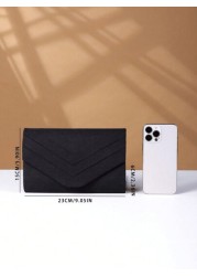 Luxury Evening Bag Glamorous Elegant Refined Alluring Quiet Luxurious Metal Edged Chain Square Velvet Bag Suitable For Ladies Party Girls Brides Perfect For Parties Weddings Galas Dinners Great Gift F