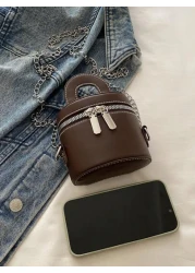 جملة 2025 وصول جديد مربع مستحضرات تجميل محمول وجميل، حقيبة أحمر شفاه صغيرة حقيبة كتف/متقاطعة للنساء