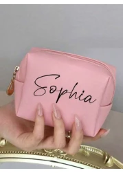 Customized Small Cosmetic Case Lipstick Zipper Storage Bag Travel Toiletry Bag Coin Purse Cosmetics Storage Box Waterproof And Cute Travel Toiletry Storage Bag Suitable For Women And Girls