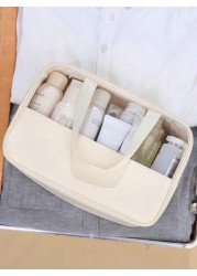 3pcs Set 1 Summer Travel Cosmetic Bag Waterproof Toiletry Bag Multi Functional Makeup Organizer Bag Travel Makeup Brush Holder Bag Portable Travel Organizer Pouch Suitable For Skincare Cosmetics Makeu