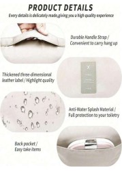 1pc Travel Storage Pouch Waterproof Toiletry Bag Large Capacity Summer Cosmetic Bag Multi Function Storage Bag Portable Storage Bag With Handle Zipper Pouch Suitable For Beach Business Trip Cosmetics