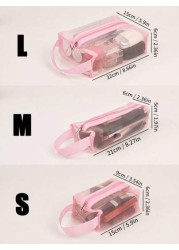 3 Packs Pouch Mesh Cosmetic Bag Portable Makeup Pouch Travel Toiletry Bag For Makeup Organizer Home Office Travel Accessories Mesh Makeu Makeup Organizer