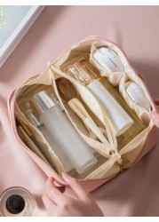 1pc Makeup Bag Makeup Organizer Portable Travel Storage Bag Waterproof Toiletry Bag Multi Functional Hanging Bag Skincare Product Bag Makeup Brush Holder Cosmetic Tool Bag Travel Essentials Bathroom S