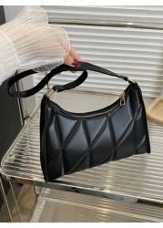 حقيبة مربعة أنيقة مبطنة صغيرة عصرية للفتيات المراهقات والنساء وطلاب الجامعة والموظفين الجدد والموظفين البيض