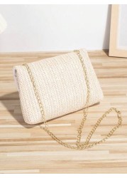 Fashionable Beach Straw Bags Handbags Shoulder Bags Crossbody Bags Perfect For Women Women Girls Beach Vacation Travel Daily Wear Fashion Vacation Bag For Summer Eye Catching Beach Bag Summer Summer S