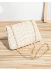 Fashionable Beach Straw Bags Handbags Shoulder Bags Crossbody Bags Perfect For Women Women Girls Beach Vacation Travel Daily Wear Fashion Vacation Bag For Summer Eye Catching Beach Bag Summer Summer S