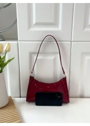 Solid Color Embossed Geometric Shoulder Bag With Zipper Women s Shoulder Bag Fashion Retro Zipper Bag Casual Waterproof Handbag For Teen Girls Women College Students Rookies White Collar Workers Perfe