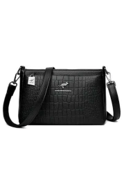 حقيبة كتف جلدية فاخرة ناعمة للنساء موديل 2024، بطراز رائع للنساء، حقيبة عصرية أنيقة للنساء