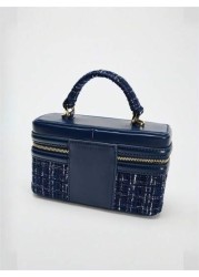 2024 Autumn Winter New Small Square Bag Versatile Hard Shoulder Messenger Box Handbag For Women