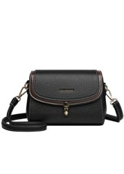 2024 New Product Solid Color Retro Women s Handbag Luxury Designer Women Crossbody Bags High Quality Soft Leather Female Wallet