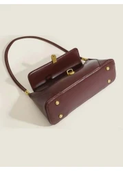 حقيبة كتف نسائية عصرية بطراز البوجينفيل الفرنسي بطراز بسيط لعام 2025، حقيبة نسائية متعددة الاستخدامات على الكت