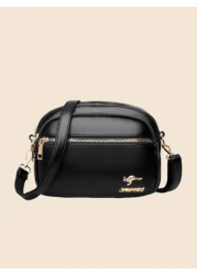 حقيبة يد جلدية فاخرة ذات 3 طبقات، حقيبة كتف للنساء، حقيبة تصميم عالية الجودة