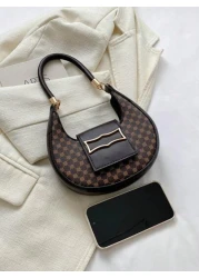 Vintage Retro 1pc Mini Floral Printed Fashionable Shoulder Bag Suitable For Women s Daily Use