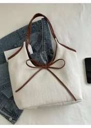 حقيبة يد أنيقة وعصرية، حقيبة كتف مزينة بفيونكة للنساء، مناسبة للتنقل والاستخدام اليومي، هدية عيد الحب