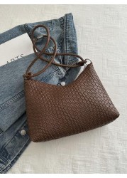 New Fashion Woven Tote Bag Retro Shoulder Bag Retro Inspired Bag For Women