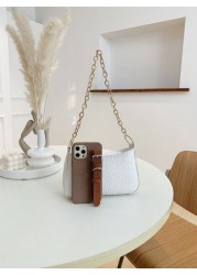 Women s Mini Alligator Texture Chain Shoulder Bag