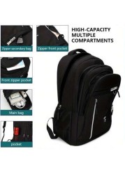Light Business Style Nylon Men s Backpack Business Trip Can Hold 15 6 Inch Notebook Bag Large Capacity School Bag Multi Function Travel Bag Suitable For Students Travel Enthusiasts Men Gifts Simple Da