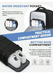 Travel Laptops Backpack For Men Casual Work Bag Fit 14inch Notebook Fashion Daypack Waterproof Outdoor Sports Backpack Airline Approved Backpack For Hiking Business Camping Trip Travel Essentials Mult