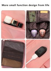 Large Capacity Water Proof Carry On Backpack Travel Backpack Short Distance Business Trip Duffel Bag Computer Schoolbag With USB Charging Port Suitable For Travel Business Vacation College School Outd