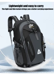 1 Piece Large Capacity Waterproof Fashion Outdoor Hiking Bag Travel Bag Backpack With Multiple Pockets And Compartments Student Backpack School Bag With Headphone Jack Sports School Bag Commute School