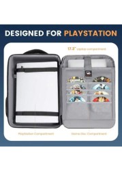17 3inch Laptop Controller Game Disc And More Gaming Accessories Protection Carry Case Bag Compatible With With Multiple Pockets Christmas Winter Fall Christmas Gifts Bag Book Bag Large Capacity Multi