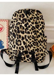 1pc New Leopard Print Large Capacity Multifunctional Preppy Style Fashion Backpack School Backpack Book Bag School Backpack Large Backpack School Backpack Back To School Bag Lightweight Portable Class