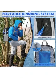 NEWHEY Hiking Backpack 40L Packable Camping Backpack For Men Women Waterproof Lightweight Hiking Daypack Hiking Bag Foldable Backpack Travel Daypack For Climbing Trekking Camping