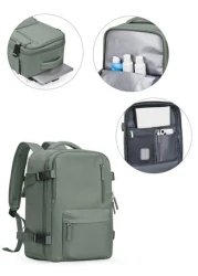 Fashion Travel Backpack For Men Women Large Carry On Backpack Personal Item Travel Bag Airline Approved Backpack With Laptop Compartment Fit 14Inch Laptop Backpack College Weekender Business Hiking Ba