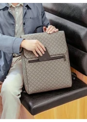 حقيبة ظهر للرجال سعة كبيرة بتصميم زهري كلاسيكي لحمل حاسوب 15.6 بوصة، حقيبة ظهر كاجوال للسفر والمدرسة والمكتب، ه