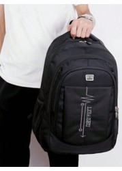 Schoolbag For Male Students Korean Version Of The Large Capacity Backpack For Middle And High School Campus Leisure Travel Backpack Oxford Cloth Christmas Gifts Scream Bag School Bag Backpack Winter B