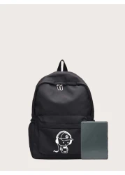 Men Figure Graphic Casual School Bag School Bags Schoolbag School Backpack For School Daypack Laptop Bag Computer Bag Book Bag Rucksack Shoulder Bag Travel Bag Sport Bag College Bag High School Gifts