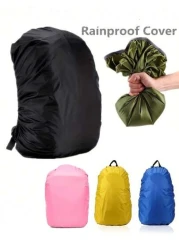 حقيبة ظهر مقاومة للماء و البلى و متينة ، غطاء للسفر والرياضة الخارجية - سعة 35 لتر ، مقاومة للغبار و قابلة للطي ب