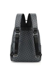 15 Inch Fashionable Vintage Flower Print Pu Commuter Travel Backpack Casual Backpack Laptop Backpack School Backpack Lightweight Leather Vintage Vacation Sport Men Gifts Waterproof Portable Laptop Bag