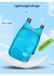 1pc Foldable Backpack 20L Outdoor Sports Bag Water Resistant And Comfortable Folding Bag Ultra Light Portable Storage Bag Backpack For Travel