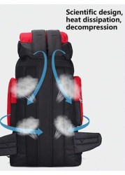 Light Hiking Bag Large Capacity Backpack Adjustable Travel Bag Multi Functional Hiking Bag Multi Pocket Duffel Bag Multi Pocket Camping Bag Suitable For Travel Holiday Hiking Hiking Camping Outdoor Sp