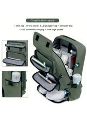 1 Piece Set Stylish Backpack Hiking Backpack Stylish Casual Backpack With Shoe Compartment And Charging Port Lightweight Large Capacity Can Accommodate 17 Laptop Bag School Bag Backpack Winter Christm