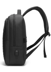 14Inch Waterproof Men Quilted Detail Charging Port Design Laptop Backpack Schoolbag For Travel College School Casual Backpack Laptop Backpack Commute With Large Capacity Lightweight Rucksack Summer Sc