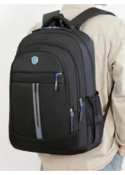 حقيبة ظهر للرجال متعددة الجيوب لجميع الاستخدامات، بتصميم عصري بسيط ومتعدد الاستخدامات، ملائمة للسفر والمشي،