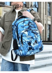 Men s Fashion Backpack With Patterned Design Suitable For 15 6 Inch Laptops Can Be Used As Personal Item Carry On Luggage Water Resistant Nurse s Backpack Computer Travel Backpack Casual Crossbody Bag