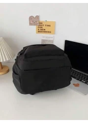 Nylon Waterproof Laptop Backpack Fits 15 6 Inch Unisex Travel Bag